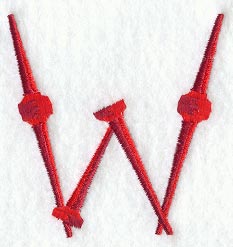 Golf Tee Letter W (3 inch)