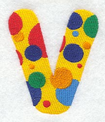 Poalphalka Dot Letter V (3 inch)