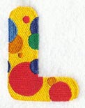 Polka Dot Letter L (3 inch)