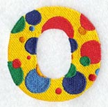 Polka Dot Letter O (3 inch)