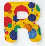 Polka Dot Letter R (3 inch)