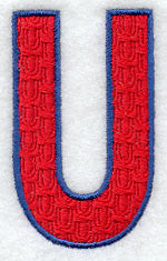 Letter-filled U (5 inch)