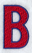 Letter-filled B (5 inch)