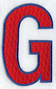 Letter-filled G (5 inch)