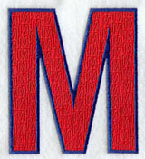 Letter-filled M (5 inch)
