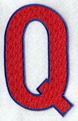 Letter-filled Q (5 inch)