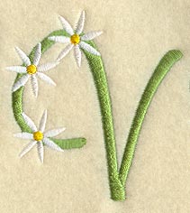 Daisy Letter V (3 Inch)