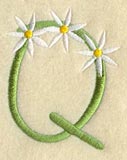 Daisy Letter Q (3 Inch)