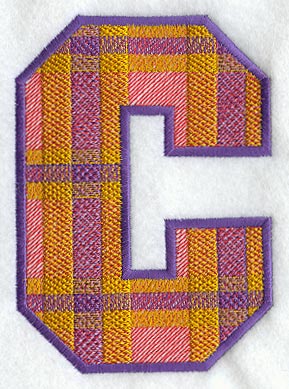 Plaid Letter C (5 inch)