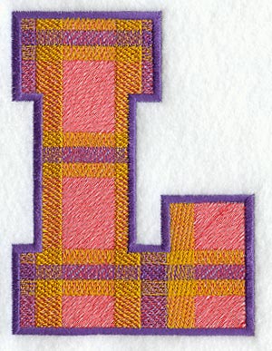 Plaid Letter L (5 inch)