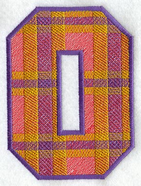 Plaid Letter O (5 inch)