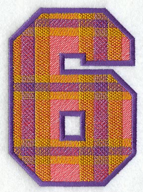 Plaid Number 6 (5 inch)