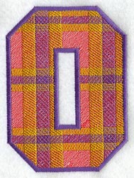 Plaid Letter O (5 inch)