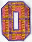 Plaid Letter O (5 inch)