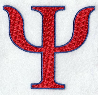 Letter-filled Psi (5 inch)