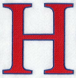 Letter-filled Eta (5 inch)