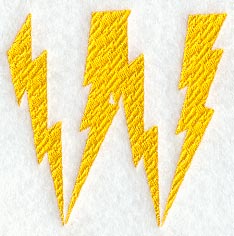 Lightning Letter W (3 inch)