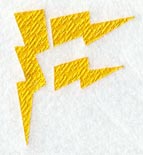 Lightning Letter F (3 inch)
