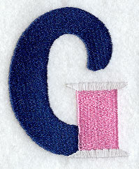 Embroidery Capital Letter G (3 inch)