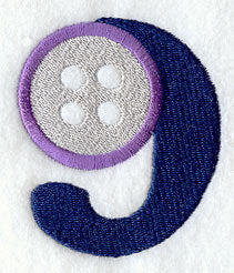 Embroidery Number 9 (3 inch)