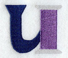 Embroidery Lower Case Letter u (3 inch)