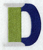 Embroidery Capital Letter D (3 inch)