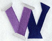 Embroidery Capital Letter W (3 inch)