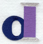 Embroidery Lower Case Letter d (3 inch)