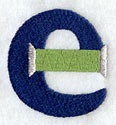 Embroidery Lower Case Letter e (3 inch)