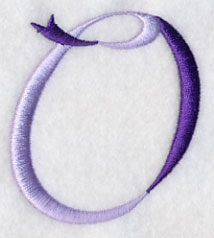 Ribbon Capital Letter O (3 inch)