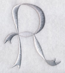 Ribbon Capital Letter R (3 inch)