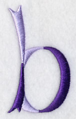 Ribbon Lower Case Letter b (3 inch)