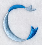 Ribbon Lower Case Letter c (3 inch)