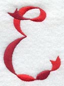 Ribbon Capital Letter E (3 inch)