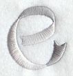 Ribbon Lower Case Letter e (3 inch)