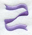 Ribbon Lower Case Letter z (3 iinch)