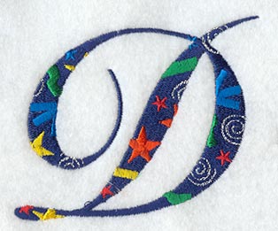 Confetti Letter D (3 inch)