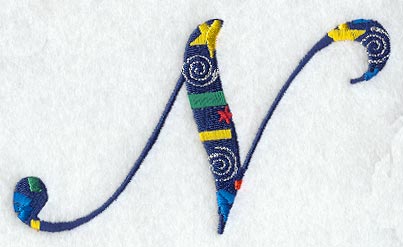 Confetti Letter N (3 inch)