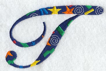 Confetti Letter T (3 inch)