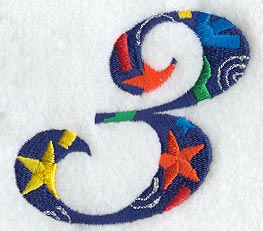 Confetti Number 3 (3 inch)