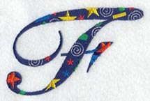 Confetti Letter F (3 inch)