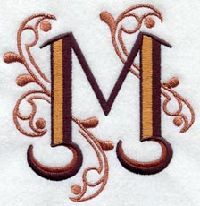 Ornate Letter M (3 inch)