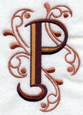 Ornate Letter P (3 inch)