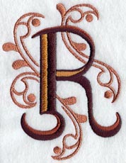 Ornate Letter R (3 inch)