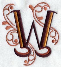 Ornate Letter W (3 inch)