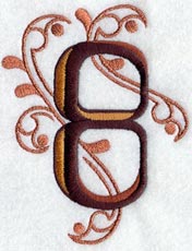 Ornate Number 8 (3 inch)