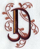 Ornate Letter D (3 inch)