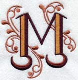 Ornate Letter M (3 inch)