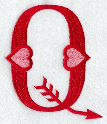 Valentine Letter Q - 5 inch