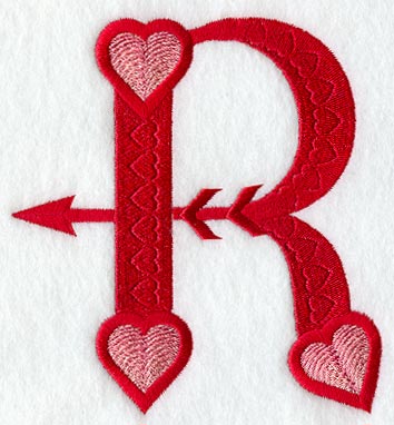 Valentine letter R - 5 inch